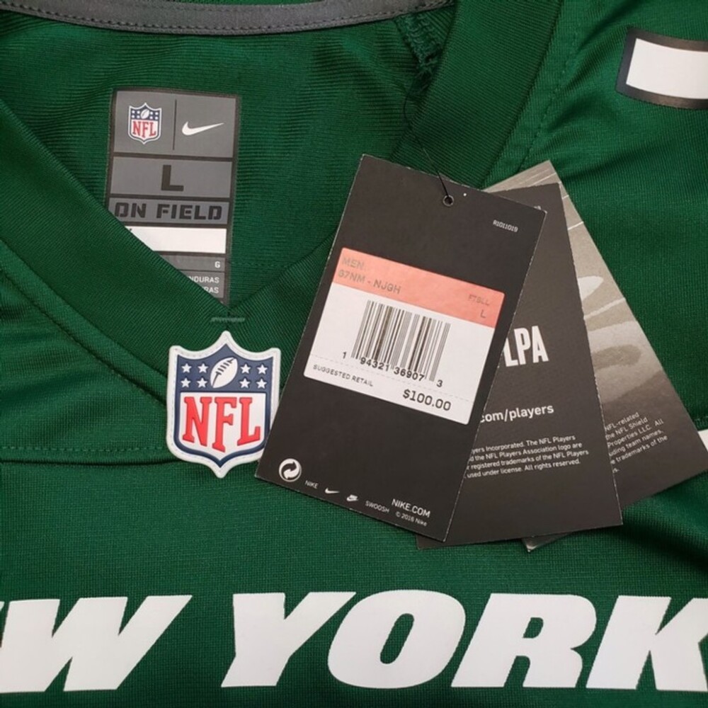 Nike New York Jets Sam Darnold Authentic On Field Home Jersey Green Mens Size L - Picture 3 of 8